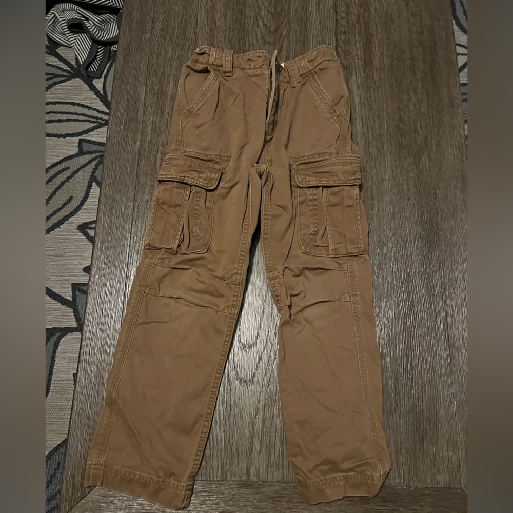 Boys Brown Cargo Pants - Unbranded
